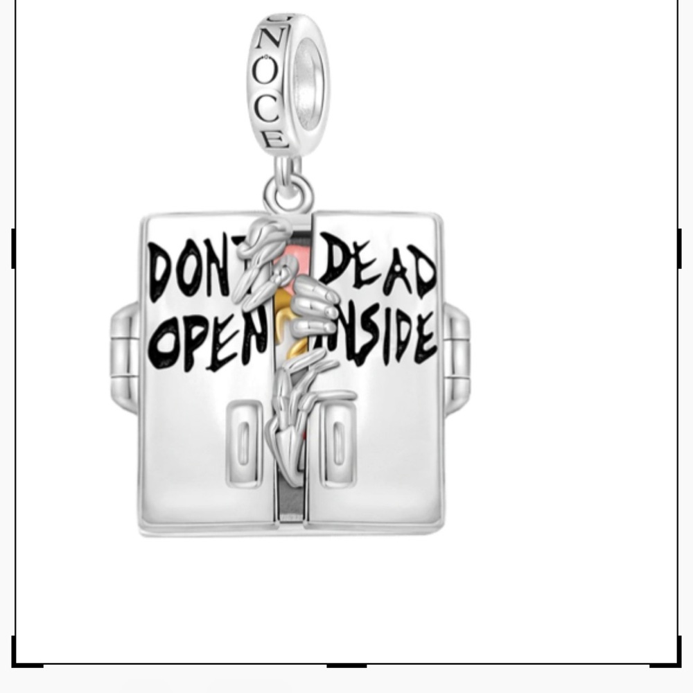 The Walking Dead bracelet charm, Dead Inside.